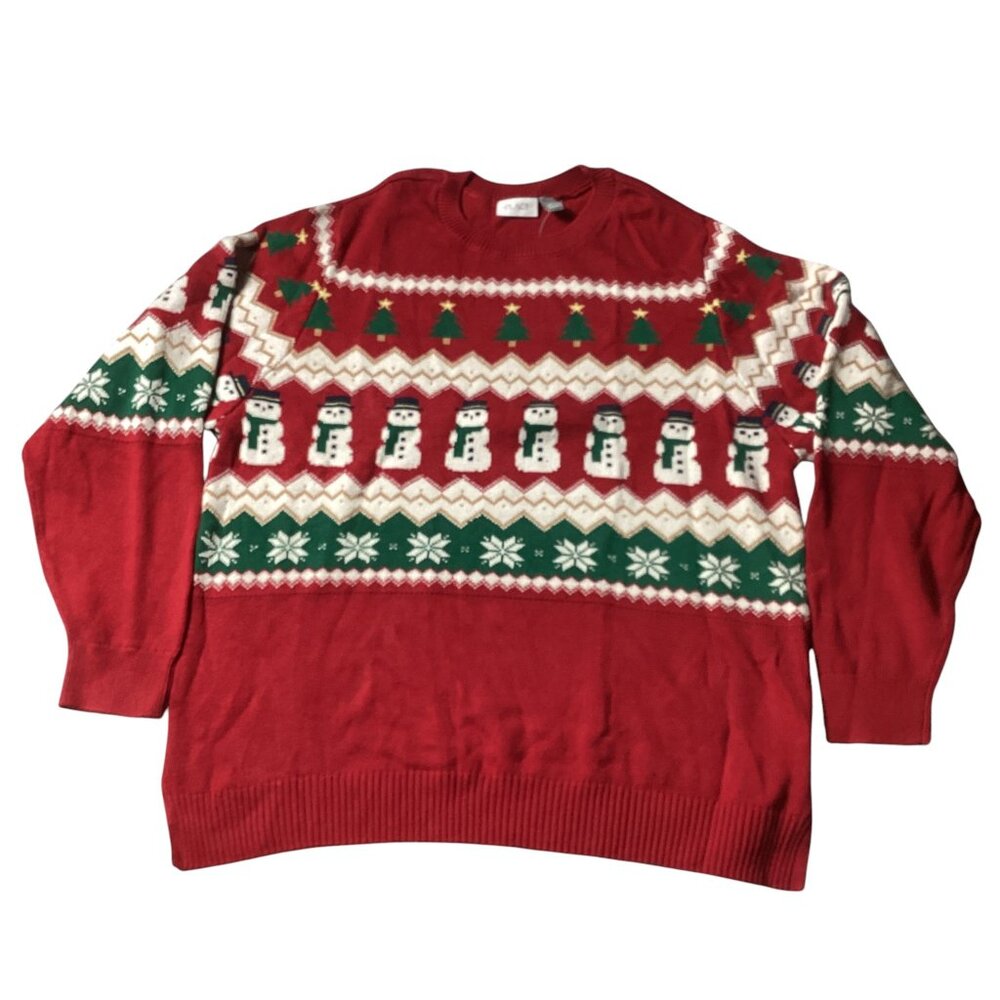 The Children’s Place: 2024 Men’s Long Sleeve Ugly Christmas Sweater, Size XXL